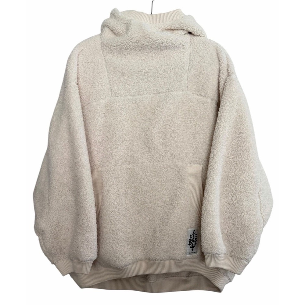 Free People Movement Scout it Out Fleece Pullover Ivory Women's Size Medium